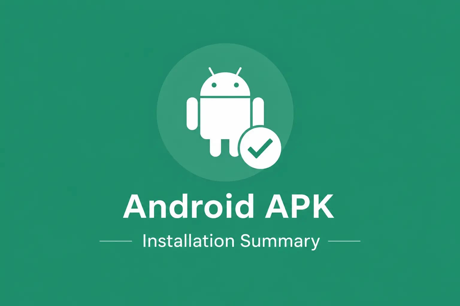 Android APK installation summary graphic for the Fantasy Gems app