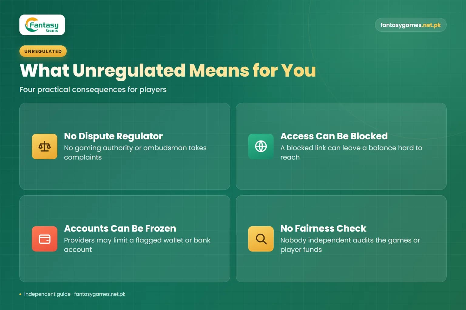 Is Fantasy Gems legal in Pakistan risk cards on what an unregulated app means for disputes, access, payments and fairness Is Fantasy Gems legal in Pakistan risk cards on what an unregulated app means for disputes, access, payments and fairness